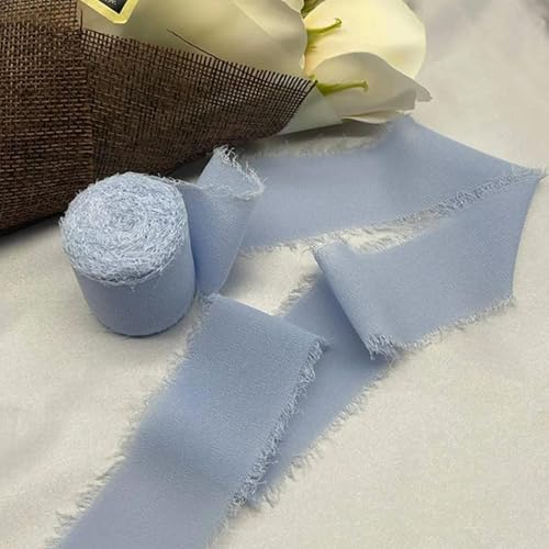 LOUKEKE 1 Rolle Rosen Spitzenband Cinta Chiffon Seidenband Blumen Hochzeitsspitze für Krawatten Handgemachte zerrissene Blumenstrauß-Wrap-Dekoration LOUKEKE 1 Rolle Rosen Spitzenband Cinta Chiffon Seidenband Blumen Hochzeitsspitze für Krawatten Handgemachte zerrissene Blumenstrauß-Wrap-Dekoration von LOUKEKE