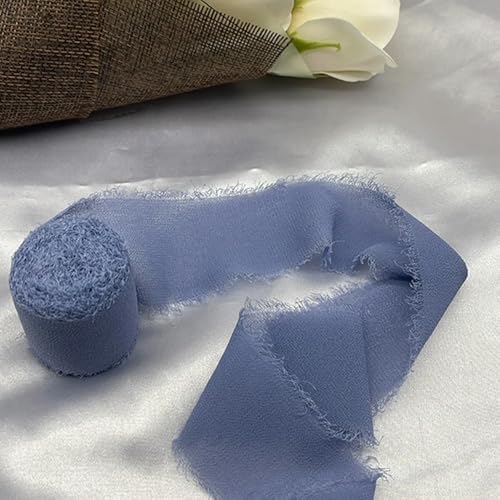 LOUKEKE 1 Rolle Rosen Spitzenband Cinta Chiffon Seidenband Blumen Hochzeitsspitze für Krawatten Handgemachte zerrissene Blumenstrauß-Wrap-Dekoration LOUKEKE 1 Rolle Rosen Spitzenband Cinta Chiffon Seidenband Blumen Hochzeitsspitze für Krawatten Handgemachte zerrissene Blumenstrauß-Wrap-Dekoration von LOUKEKE