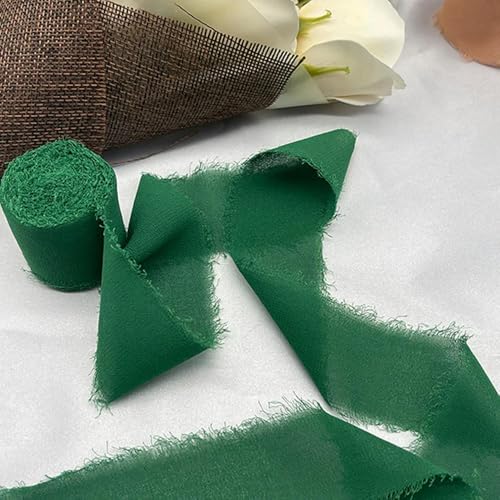 LOUKEKE 1 Rolle Rosen Spitzenband Cinta Chiffon Seidenband Blumen Hochzeitsspitze für Krawatten Handgemachte zerrissene Blumenstrauß-Wrap-Dekoration LOUKEKE 1 Rolle Rosen Spitzenband Cinta Chiffon Seidenband Blumen Hochzeitsspitze für Krawatten Handgemachte zerrissene Blumenstrauß-Wrap-Dekoration von LOUKEKE