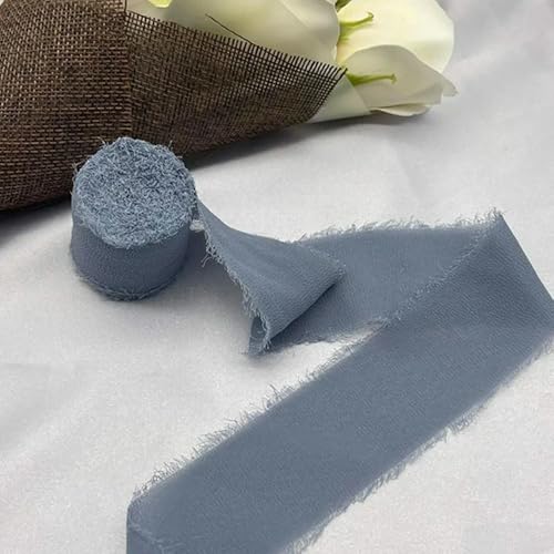 LOUKEKE 1 Rolle Rosen Spitzenband Cinta Chiffon Seidenband Blumen Hochzeitsspitze für Krawatten Handgemachte zerrissene Blumenstrauß-Wrap-Dekoration LOUKEKE 1 Rolle Rosen Spitzenband Cinta Chiffon Seidenband Blumen Hochzeitsspitze für Krawatten Handgemachte zerrissene Blumenstrauß-Wrap-Dekoration von LOUKEKE