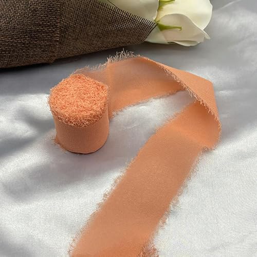 LOUKEKE 1 Rolle Rosen Spitzenband Cinta Chiffon Seidenband Blumen Hochzeitsspitze für Krawatten Handgemachte zerrissene Blumenstrauß-Wrap-Dekoration LOUKEKE 1 Rolle Rosen Spitzenband Cinta Chiffon Seidenband Blumen Hochzeitsspitze für Krawatten Handgemachte zerrissene Blumenstrauß-Wrap-Dekoration von LOUKEKE
