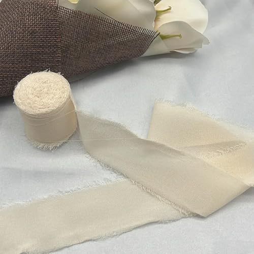 LOUKEKE 1 Rolle Rosen Spitzenband Cinta Chiffon Seidenband Blumen Hochzeitsspitze für Krawatten Handgemachte zerrissene Blumenstrauß-Wrap-Dekoration LOUKEKE 1 Rolle Rosen Spitzenband Cinta Chiffon Seidenband Blumen Hochzeitsspitze für Krawatten Handgemachte zerrissene Blumenstrauß-Wrap-Dekoration von LOUKEKE