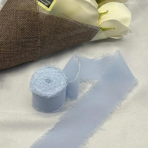 LOUKEKE 1 Rolle Rosen Spitzenband Cinta Chiffon Seidenband Blumen Hochzeitsspitze für Krawatten Handgemachte zerrissene Blumenstrauß-Wrap-Dekoration LOUKEKE 1 Rolle Rosen Spitzenband Cinta Chiffon Seidenband Blumen Hochzeitsspitze für Krawatten Handgemachte zerrissene Blumenstrauß-Wrap-Dekoration von LOUKEKE