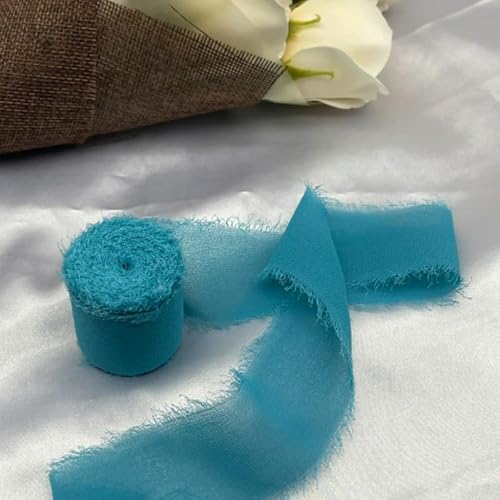 LOUKEKE 1 Rolle Rosen Spitzenband Cinta Chiffon Seidenband Blumen Hochzeitsspitze für Krawatten Handgemachte zerrissene Blumenstrauß-Wrap-Dekoration LOUKEKE 1 Rolle Rosen Spitzenband Cinta Chiffon Seidenband Blumen Hochzeitsspitze für Krawatten Handgemachte zerrissene Blumenstrauß-Wrap-Dekoration von LOUKEKE