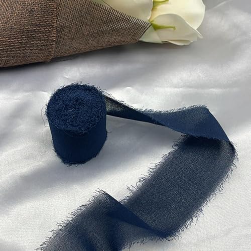LOUKEKE 1 Rolle Rosen Spitzenband Cinta Chiffon Seidenband Blumen Hochzeitsspitze für Krawatten Handgemachte zerrissene Blumenstrauß-Wrap-Dekoration LOUKEKE 1 Rolle Rosen Spitzenband Cinta Chiffon Seidenband Blumen Hochzeitsspitze für Krawatten Handgemachte zerrissene Blumenstrauß-Wrap-Dekoration von LOUKEKE