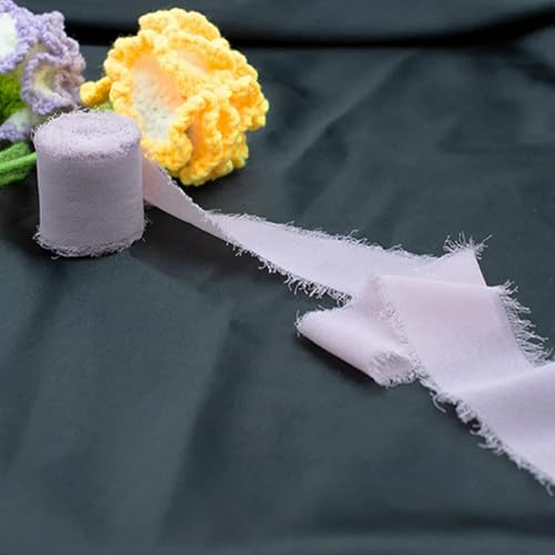 LOUKEKE 1 Rolle Rosen Spitzenband Cinta Chiffon Seidenband Blumen Hochzeitsspitze für Krawatten Handgemachte zerrissene Blumenstrauß-Wrap-Dekoration LOUKEKE 1 Rolle Rosen Spitzenband Cinta Chiffon Seidenband Blumen Hochzeitsspitze für Krawatten Handgemachte zerrissene Blumenstrauß-Wrap-Dekoration von LOUKEKE