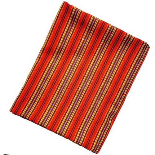 LOUKEKE 1 Yard ((91 x 148 cm)) Ethnischer Baumwoll-Leinen-Stoff, Hotelbar, Tischdecke, Kissen, Sofabezug, Patchwork, Vorhang, dekoratives Textil von LOUKEKE