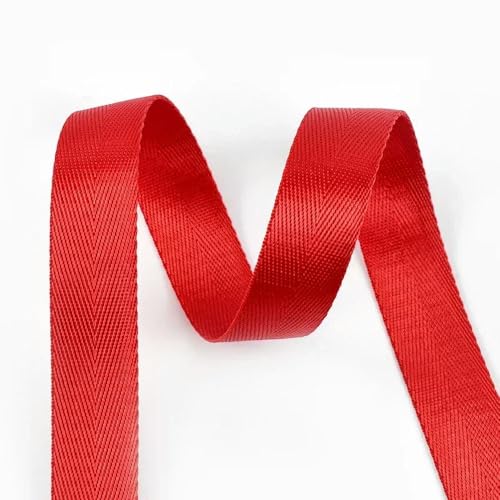 LOUKEKE 10 m (20–50 mm) Nylon-Gurtband dekorative Bänder für Taschengurte Bekleidungsbesätze Zopfband DIY-Nähzubehör von LOUKEKE