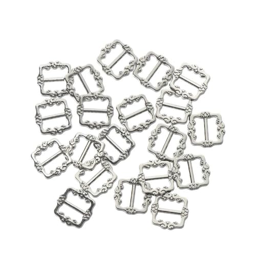 LOUKEKE 100 STÜCKE Mini Ultra-kleine DIY Puppe Knopf Tri-Glide Muster Gürtelschnalle Puppe Taschen Schnallen von LOUKEKE