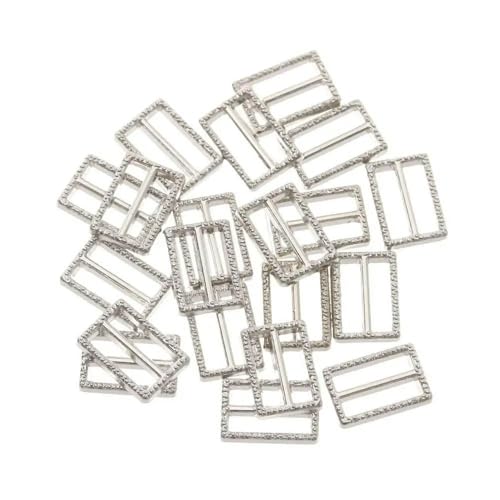 LOUKEKE 100 STÜCKE Mini Ultra-kleine DIY Puppe Knopf Tri-Glide Muster Gürtelschnalle Puppe Taschen Schnallen von LOUKEKE