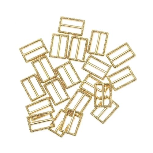 LOUKEKE 100 STÜCKE Mini Ultra-kleine DIY Puppe Knopf Tri-Glide Muster Gürtelschnalle Puppe Taschen Schnallen von LOUKEKE
