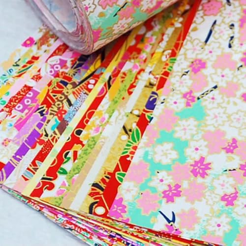 Material: 20 Stück/Packung DIY Kranich Falten Blume Scrapbook Dekor Origami Handwerk Papier von LOUKEKE