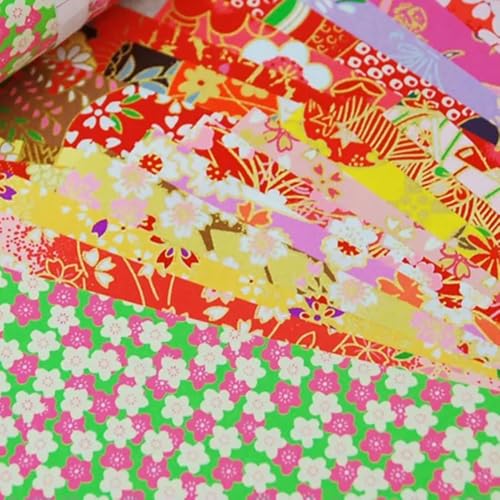 Material: 20 Stück/Packung DIY Kranich Falten Blume Scrapbook Dekor Origami Handwerk Papier von LOUKEKE