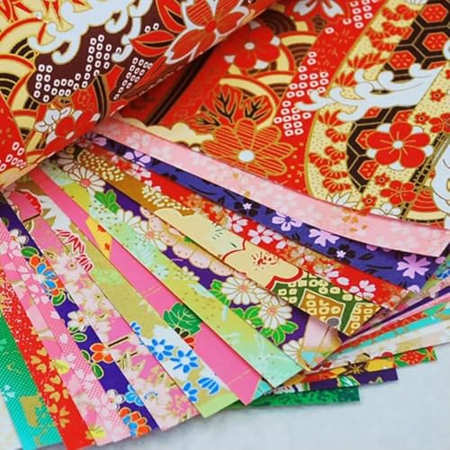 LOUKEKE Material: 20 Stück/Packung DIY Kranich Falten Blume Scrapbook Dekor Origami Handwerk Papier von LOUKEKE