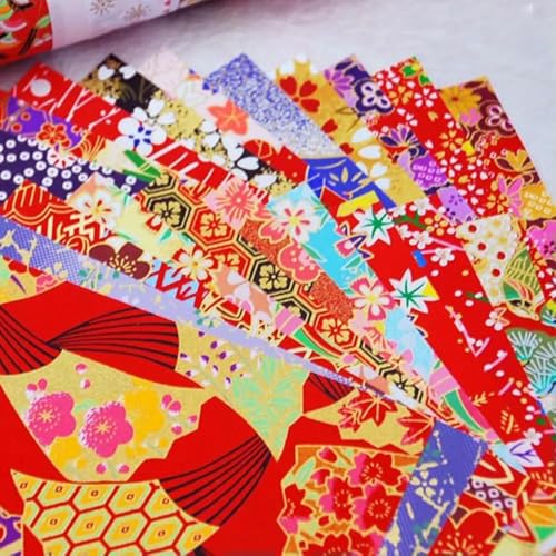 Material: 20 Stück/Packung DIY Kranich Falten Blume Scrapbook Dekor Origami Handwerk Papier von LOUKEKE