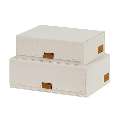 LOVE IT STORE IT Premium 2 Stück Aufbewahrungsboxen mit Deckel - Leinen Stoff - Magnetischer Verschluss- Klappdeckel - beige - 28x20x8,5 cm & 32x22x10,5 cm LOVE IT STORE IT Premium 2 Stück Aufbewahrungsboxen mit Deckel - Leinen Stoff - Magnetischer Verschluss- Klappdeckel - beige - 28x20x8,5 cm & 32x22x10,5 cm von LOVE IT STORE IT