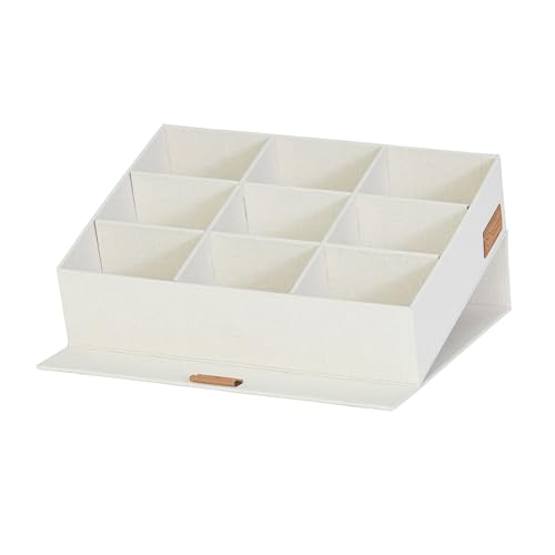 LOVE IT STORE IT Premium Aufbewahrungsbox mit Deckel - 9 Fächer - Leinen Stoff - Klappdeckel - Magnetischer Verschluss - Bastelmaterial - 32x25x8cm, Beige LOVE IT STORE IT Premium Aufbewahrungsbox mit Deckel - 9 Fächer - Leinen Stoff - Klappdeckel - Magnetischer Verschluss - Bastelmaterial - 32x25x8cm, Beige von LOVE IT STORE IT