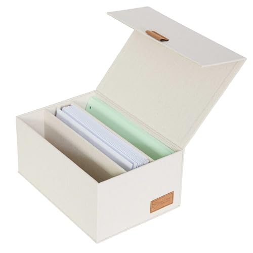LOVE IT STORE IT Premium Aufbewahrungsbox mit Deckel - Fotobox mit 3 Fächern - Leinen Stoff - Klappdeckel - Magnetischer Verschluss - Beige - 23x18x12 cm LOVE IT STORE IT Premium Aufbewahrungsbox mit Deckel - Fotobox mit 3 Fächern - Leinen Stoff - Klappdeckel - Magnetischer Verschluss - Beige - 23x18x12 cm von LOVE !T STORE !T