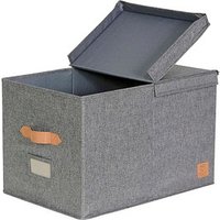 LOVE !T STORE !T Premium Aufbewahrungsbox 52,8 l grau 50,0 x 33,0 x 32,0 cm von LOVE !T STORE !T