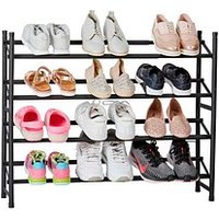 LOVE !T STORE !T Teleskop-Schuhregal LOFT schwarz 62,0 - 116,0 x 23,0 x 68,0 cm, 1 St. von LOVE !T STORE !T