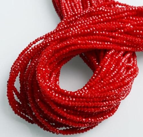 1 mm/170–180 Stk./Strang 2 mm/180–190 Stk./Strang, Kristall, facettierte Glasperlen, kleine Perlen, Meeresperlen für die Schmuckherstellung, Diy-21 leuchtend rot, 2 mm, 3 Stränge 1 mm/170–180 Stk./Strang 2 mm/180–190 Stk./Strang, Kristall, facettierte Glasperlen, kleine Perlen, Meeresperlen für die Schmuckherstellung, Diy-21 leuchtend rot, 2 mm, 3 Stränge von LOVEAASAN