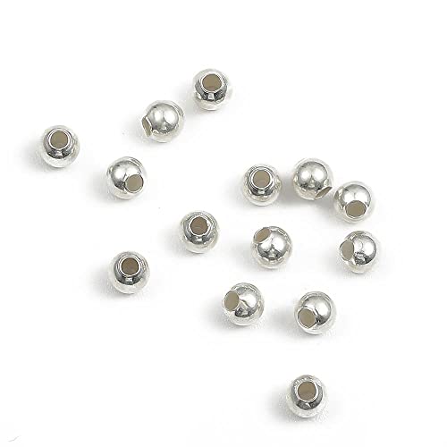 925 Sterling Silber Runde Perlen Abstandsperlen Schmuckzubehör Silberperle Für Armband Halskette Schmuckherstellung-5mm 10St 925 Sterling Silber Runde Perlen Abstandsperlen Schmuckzubehör Silberperle Für Armband Halskette Schmuckherstellung-5mm 10St von LOVEAASAN