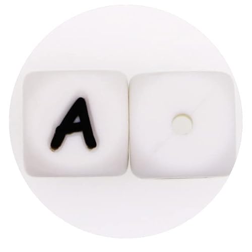 Silikon-Buchstabenperlen, englisches Alphabet, 10 Stück, 12 mm, Perlen, Buchstaben, Zahlen, für Armbänder, Schmuckherstellung, DIY-Zubehör, 10 Stück A Silikon-Buchstabenperlen, englisches Alphabet, 10 Stück, 12 mm, Perlen, Buchstaben, Zahlen, für Armbänder, Schmuckherstellung, DIY-Zubehör, 10 Stück A von LOVEAASAN
