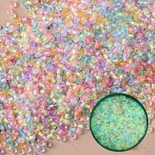 mm leuchtende Glasperlen, die in der Nacht leuchten, Rocailles, runde Zwischenperlen, für DIY-handgemachte Schmuckherstellung, Zubehör, 22,3 mm, 330 Stk mm leuchtende Glasperlen, die in der Nacht leuchten, Rocailles, runde Zwischenperlen, für DIY-handgemachte Schmuckherstellung, Zubehör, 22,3 mm, 330 Stk von LOVEAASAN