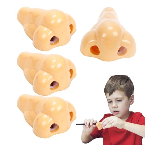 Bleistiftspitzer für manuelle Bleistiftspitzer, Fun Nose – lustiger Anspitzer in Nasenform mit Doppellöchern, Zubehör für Schüler für die Schule zu Hause Bleistiftspitzer für manuelle Bleistiftspitzer, Fun Nose – lustiger Anspitzer in Nasenform mit Doppellöchern, Zubehör für Schüler für die Schule zu Hause von LOVEMETOO