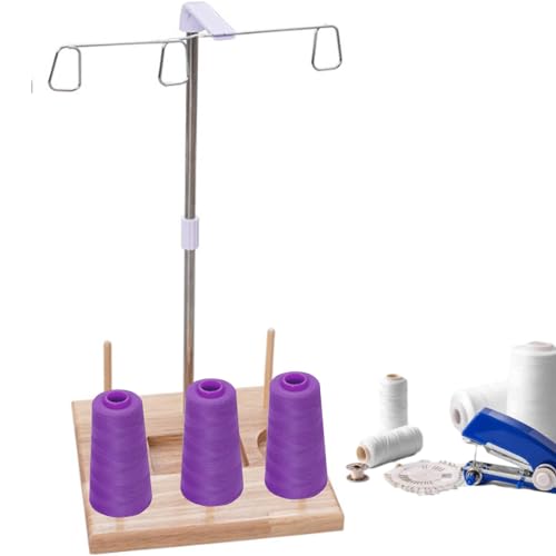 Garnhalter für Nähmaschine, Fadenhalter für Stickmaschine, leichter Garnhalter, Holzspulenhalter für Haushalts-Stick- und Nähmaschinen (zu Hause) von LOVEMETOO