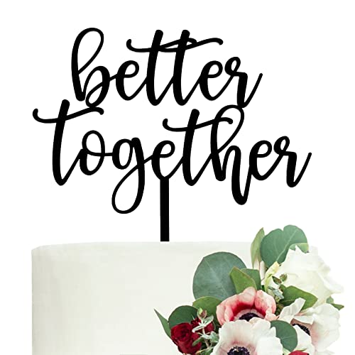 LOVENJOY Better Together Cake Topper Wedding Tortenstecker für Hochzeit Deko, in Geschenkbox von LOVENJOY