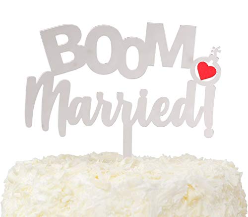 LOVENJOY Boom Married Cake Topper Hochzeit Tortenstecker Lustig Tortendeko, in Geschenkbox LOVENJOY Boom Married Cake Topper Hochzeit Tortenstecker Lustig Tortendeko, in Geschenkbox von LOVENJOY