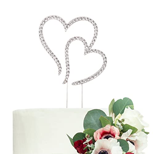 LOVENJOY Geschenkbox Zwei Herzen Eine Liebe Strass Cake Topper Hochzeit Silber LOVENJOY Geschenkbox Zwei Herzen Eine Liebe Strass Cake Topper Hochzeit Silber von LOVENJOY