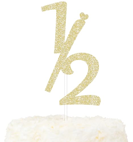 LOVENJOY Happy Half 1/2 Birthday Cake Topper Truly Sparkling 6 Monate Geburtstag Dekoration Gold LOVENJOY Happy Half 1/2 Birthday Cake Topper Truly Sparkling 6 Monate Geburtstag Dekoration Gold von LOVENJOY