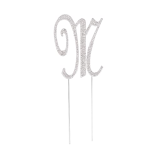 LOVENJOY Kuchendekoration Buchstabe M, mit Strasssteinen, 7,6 cm, silberfarben LOVENJOY Kuchendekoration Buchstabe M, mit Strasssteinen, 7,6 cm, silberfarben von LOVENJOY