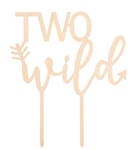 LOVENJOY Two Wild Cake Topper Holz 2 Geburtstag Tortendeko für Junge Mädchen 2. Geburtstag Kuchen Dekoration, Geschenk-Box LOVENJOY Two Wild Cake Topper Holz 2 Geburtstag Tortendeko für Junge Mädchen 2. Geburtstag Kuchen Dekoration, Geschenk-Box von LOVENJOY