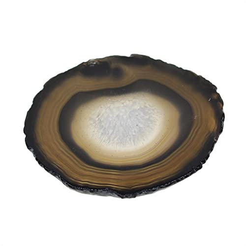 LOVIVER 1 80 100mm Achat Kristallscheiben Unterhaltungshausverzierung, Schwarz, 80-100mm LOVIVER 1 80 100mm Achat Kristallscheiben Unterhaltungshausverzierung, Schwarz, 80-100mm von LOVIVER