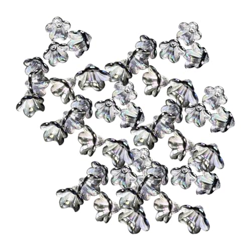 LOVIVER 100 x Blumenperlen, Blumenperlen, Armband, Halskette, Dekorationen, Ornament, Blumenperlen, Charms, DIY-Schmuckherstellung, Abstandsperlen, Grau LOVIVER 100 x Blumenperlen, Blumenperlen, Armband, Halskette, Dekorationen, Ornament, Blumenperlen, Charms, DIY-Schmuckherstellung, Abstandsperlen, Grau von LOVIVER