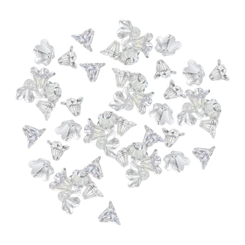 LOVIVER 100 x Blumenperlen, Blumenperlen, Armband, Halskette, Dekorationen, Ornament, Blumenperlen, Charms, DIY-Schmuckherstellung, Abstandsperlen, Klar LOVIVER 100 x Blumenperlen, Blumenperlen, Armband, Halskette, Dekorationen, Ornament, Blumenperlen, Charms, DIY-Schmuckherstellung, Abstandsperlen, Klar von LOVIVER