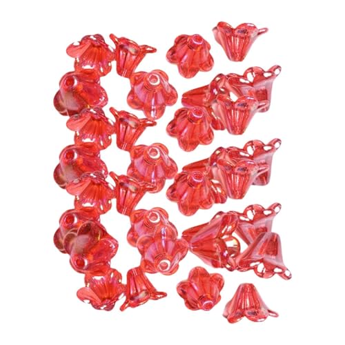 LOVIVER 100 x Blumenperlen, Blumenperlen, Armband, Halskette, Dekorationen, Ornament, Blumenperlen, Charms, DIY-Schmuckherstellung, Abstandsperlen, Rot LOVIVER 100 x Blumenperlen, Blumenperlen, Armband, Halskette, Dekorationen, Ornament, Blumenperlen, Charms, DIY-Schmuckherstellung, Abstandsperlen, Rot von LOVIVER