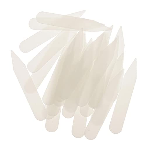 LOVIVER 200 Stück Kunststoff Kragenstäbchen für Hemdeneinsätze für Herren Business Kleider, 6 cm, Beige LOVIVER 200 Stück Kunststoff Kragenstäbchen für Hemdeneinsätze für Herren Business Kleider, 6 cm, Beige von LOVIVER