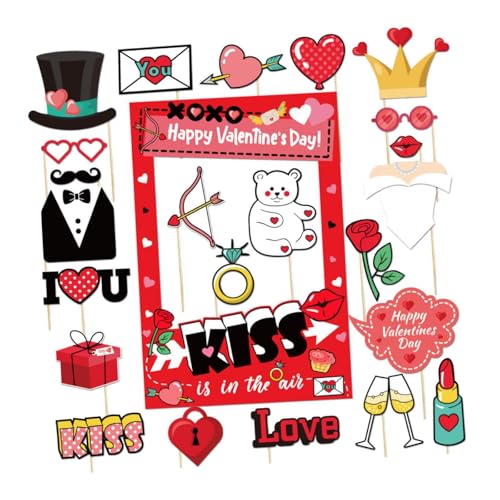 LOVIVER 25x Valentinstag Foto Requisiten Rahmen Bilderrahmen Feiern Party Geschenk Geschenk Lustige praktische Selfie Requisiten Dekore LOVIVER 25x Valentinstag Foto Requisiten Rahmen Bilderrahmen Feiern Party Geschenk Geschenk Lustige praktische Selfie Requisiten Dekore von LOVIVER