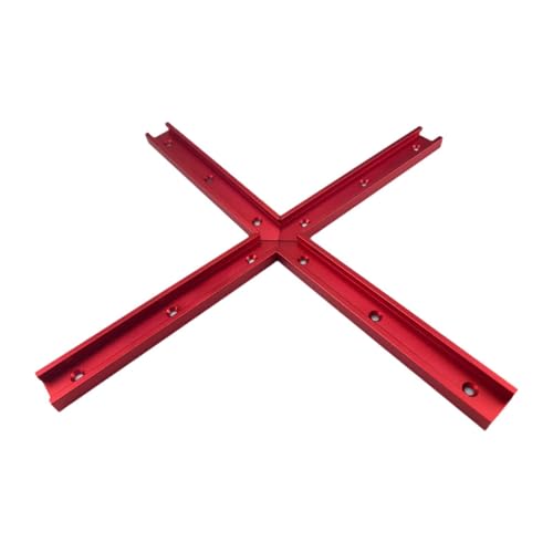 LOVIVER 4pcs Holzbearbeitung T Tracks Double Cut Profile Track t Tracks Holzarbeiten Accessoires Universal für DIY -Vorrichtungen Holzbearbeitung Jigs, Rot von LOVIVER