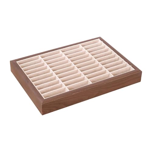LOVIVER Armbandablage, Armband-Displayablage, Schmuckbehälter aus Holz, stapelbar, Vitrine, Schmuckschatulle, Organizer-Halter für Schreibtischschubladen, Beige LOVIVER Armbandablage, Armband-Displayablage, Schmuckbehälter aus Holz, stapelbar, Vitrine, Schmuckschatulle, Organizer-Halter für Schreibtischschubladen, Beige von LOVIVER