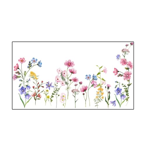 LOVIVER Blumenwandaufkleber Abziehbilder schälen und kleben modern von LOVIVER