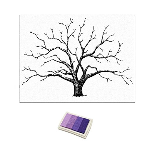 LOVIVER DIY Fingerabdruck Hochzeitsbaum Gästebuch Hochzeitsdeko, Lila LOVIVER DIY Fingerabdruck Hochzeitsbaum Gästebuch Hochzeitsdeko, Lila von LOVIVER