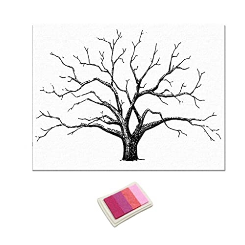 LOVIVER DIY Fingerabdruck Hochzeitsbaum Gästebuch Hochzeitsdeko, Rosa LOVIVER DIY Fingerabdruck Hochzeitsbaum Gästebuch Hochzeitsdeko, Rosa von LOVIVER
