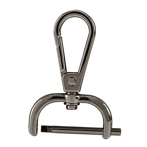 LOVIVER Drehbare Karabinerverschlüsse, Clips, drehbare Karabinerhaken aus Metall, Taschen- und Handtaschenverschlüsse für Heimwerker, Schultergurt, 25 mm Schwarz LOVIVER Drehbare Karabinerverschlüsse, Clips, drehbare Karabinerhaken aus Metall, Taschen- und Handtaschenverschlüsse für Heimwerker, Schultergurt, 25 mm Schwarz von LOVIVER