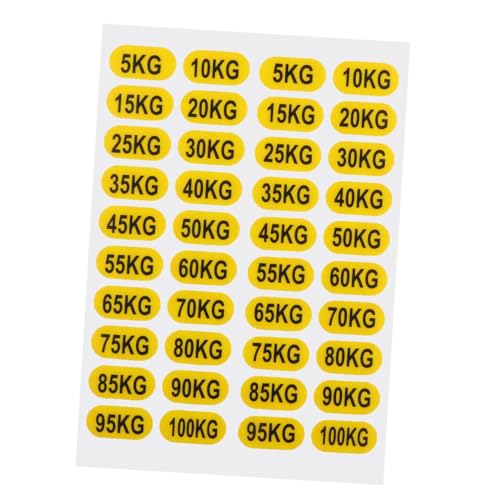 LOVIVER Gewichtsstapel-Etiketten, Zahlenaufkleber, 5-100 kg, Klassifizierungsaufkleber, Gewichtsaufkleber für Aufsätze für Krafttrainingsmaschinen LOVIVER Gewichtsstapel-Etiketten, Zahlenaufkleber, 5-100 kg, Klassifizierungsaufkleber, Gewichtsaufkleber für Aufsätze für Krafttrainingsmaschinen von LOVIVER