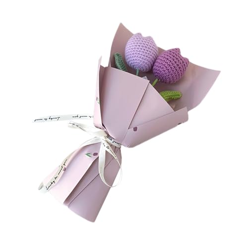 LOVIVER Häkelblumen Bouquet Künstliche Blumen Mehrzweck gewebter dekorativer gestrickter Blumenstrauß für Muttertag Valentines, Violett LOVIVER Häkelblumen Bouquet Künstliche Blumen Mehrzweck gewebter dekorativer gestrickter Blumenstrauß für Muttertag Valentines, Violett von LOVIVER